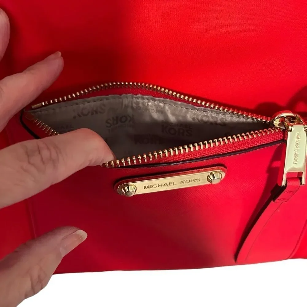 Michael Kors Ariana Large Red Tote. MSRP $280 Great Condition!!